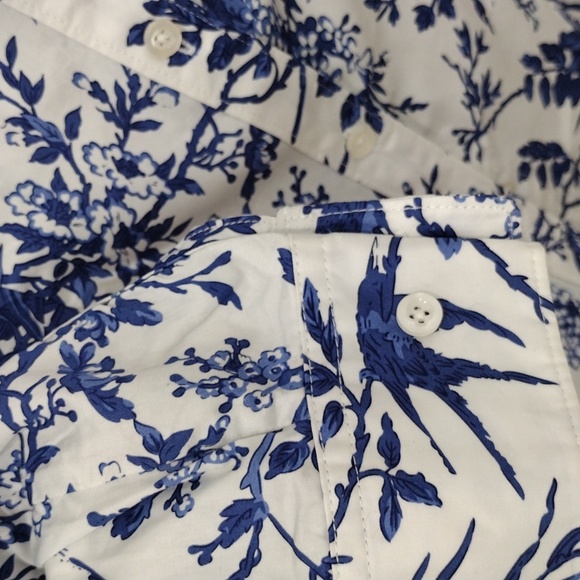 J Peterman Toile Blouse 6 - Picture 3 of 8